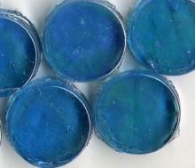 R18 Clear Blue Circular Opalescent Mosaic