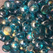 Mini Turquoise Opalescent Glass Droplets